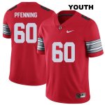 Youth NCAA Ohio State Buckeyes Blake Pfenning #60 College Stitched 2018 Spring Game Authentic Nike Red Football Jersey WJ20R78GK